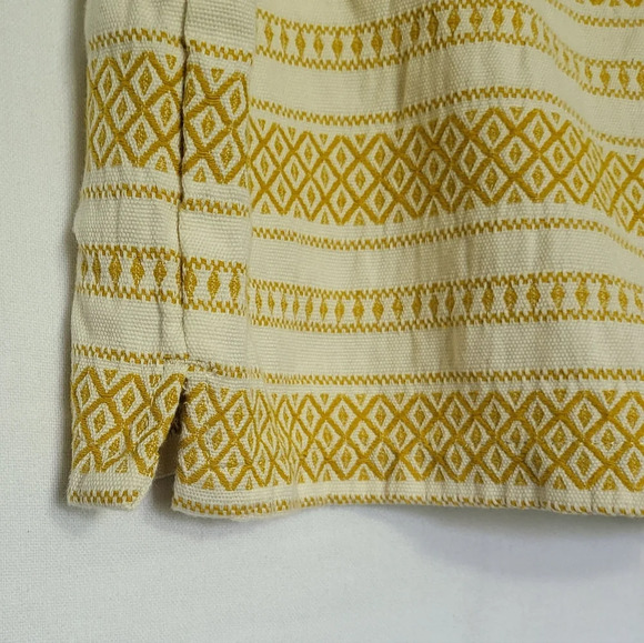 Loft Womens Riviera Gold White Geometric Striped Preppy Boho Pockets Shorts 14 - Picture 4 of 10